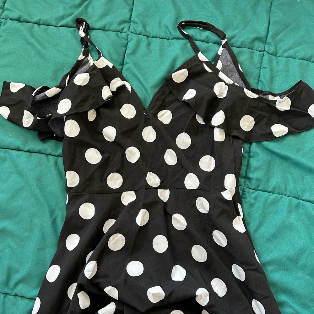 Polka dot maxi dress US 4, nasty gal